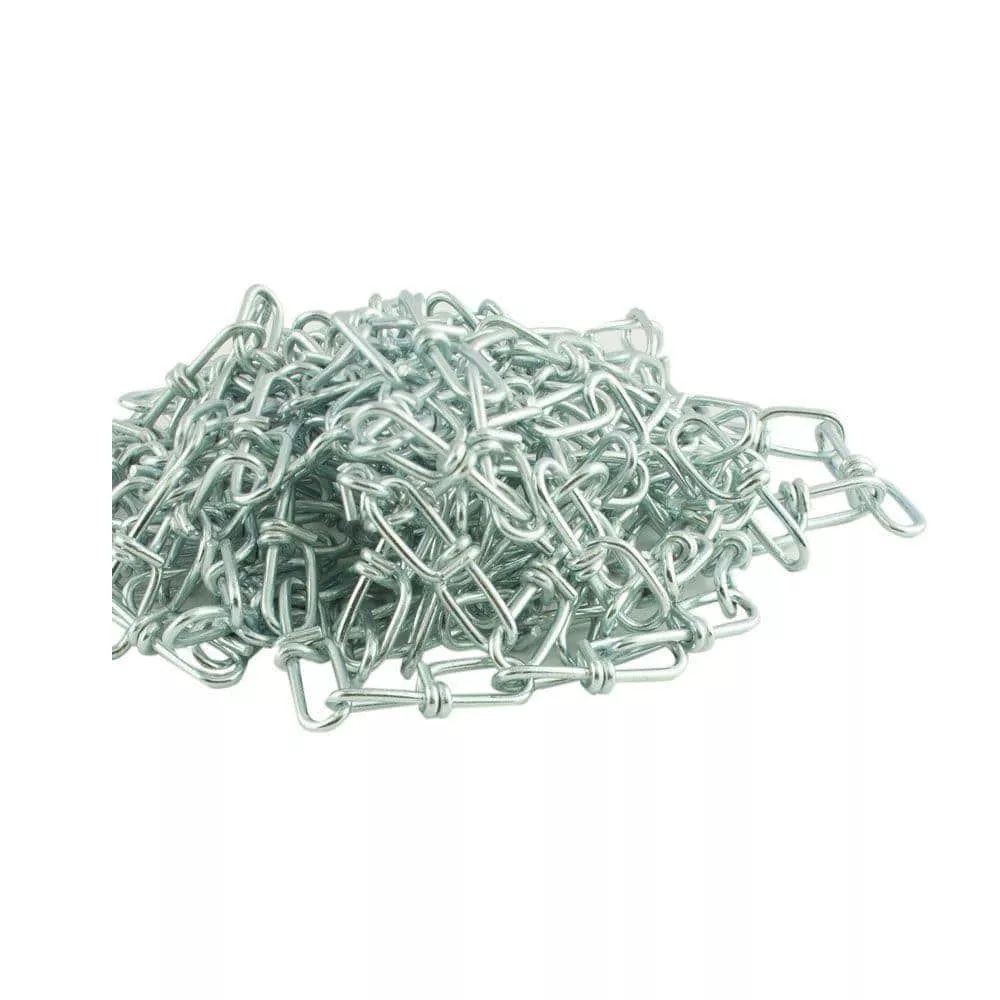 #1 x 10 ft. Zinc Plated Steel Double Loop Chain