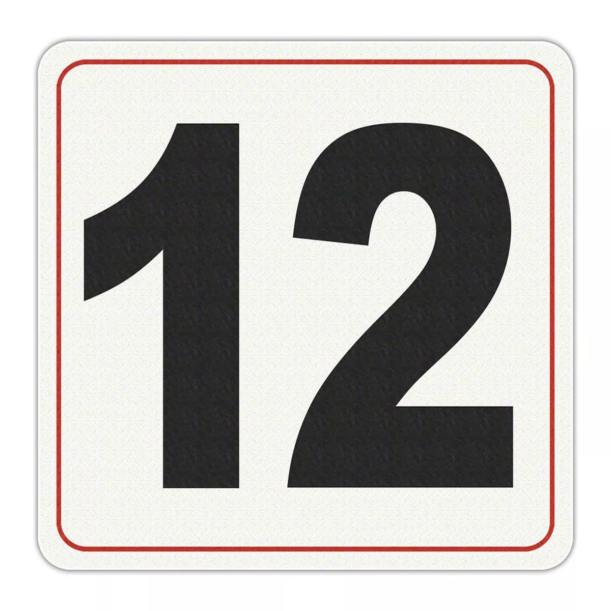 #12 – Adhesive Depth Marker – 7 Inch x 6 Inch with 4 Inch Lettering