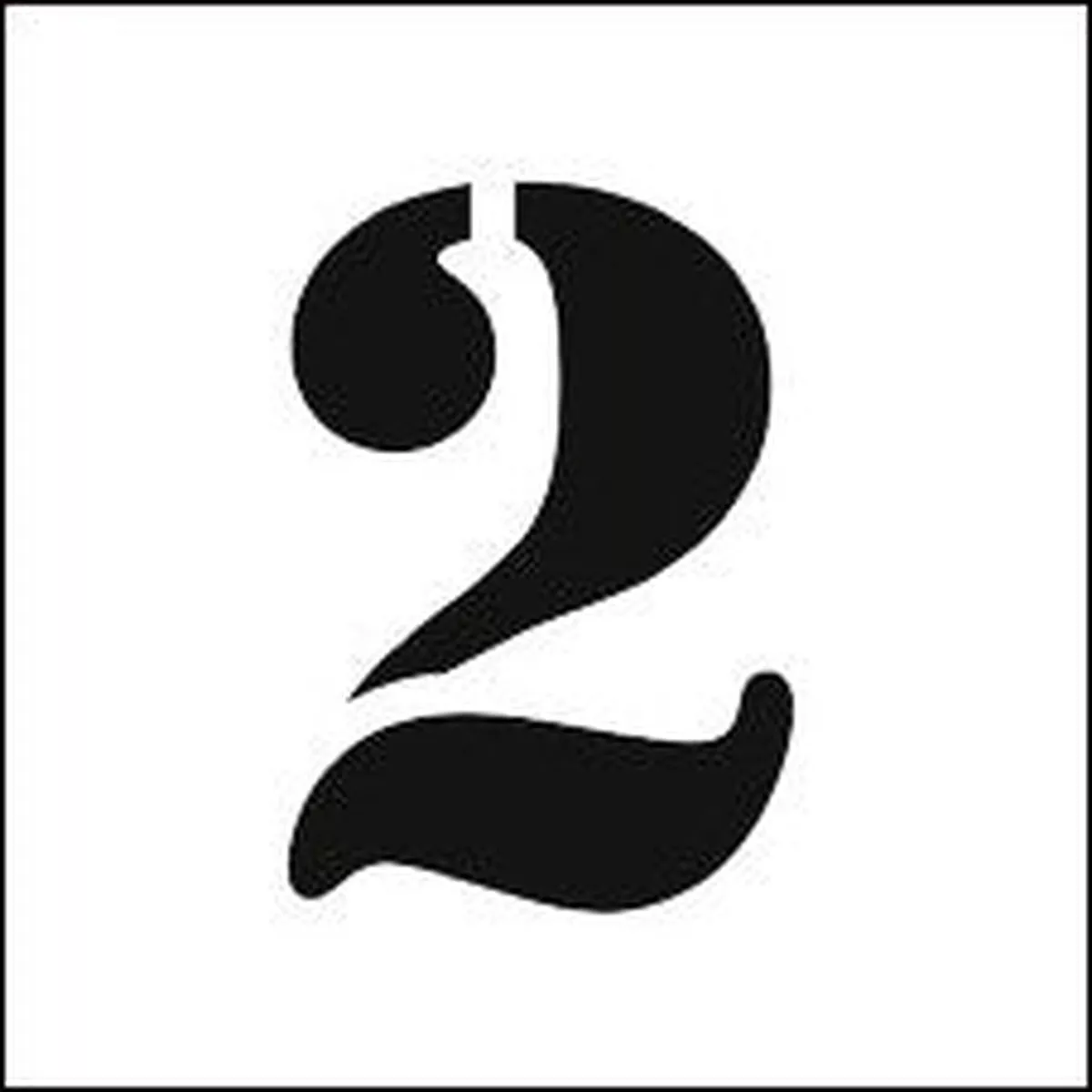 #2 Reusable Depth Marker Stencil – 6 Inch x 6 Inch with 4 Inch Lettering