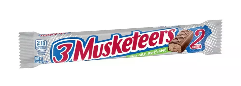 3 Musketeers 10095 King Size Candy Bar, 3.28 oz., 1-Pc.