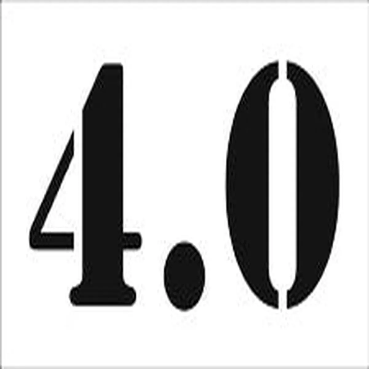 #4.0 Reusable Depth Marker Stencil – 10 Inch x 6 Inch with 4 Inch Lettering