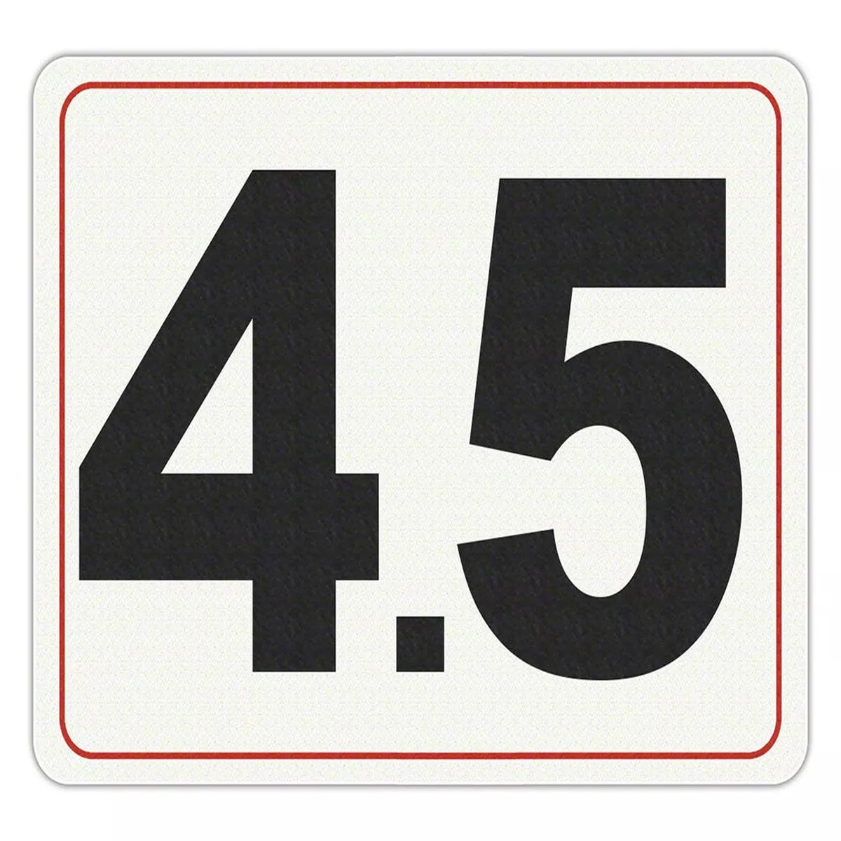 #4.5 – Adhesive Depth Marker – 8 Inch x 6 Inch with 4 Inch Lettering