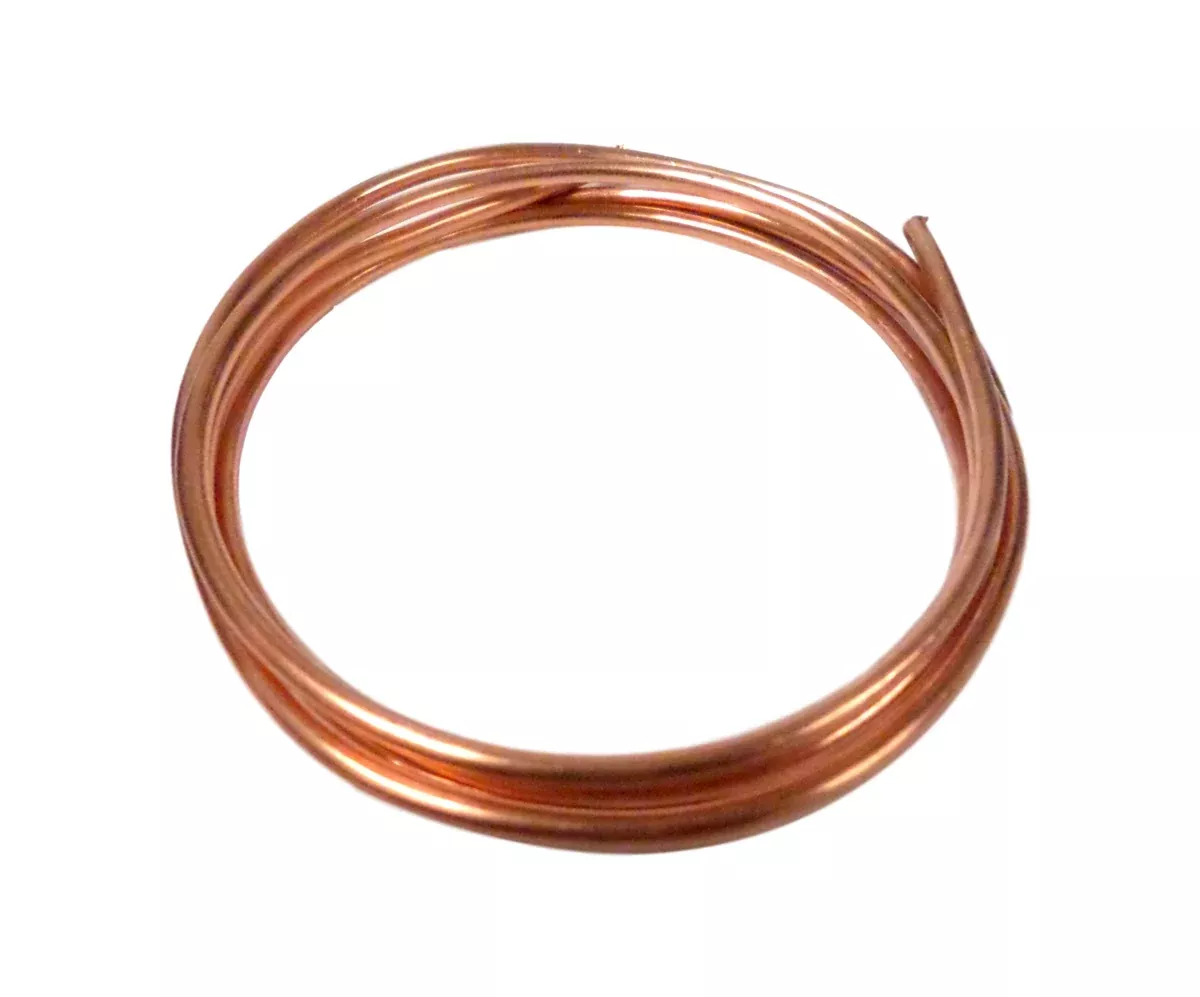 5' FT of8 AWG Solid Soft Copper Wire 1/8" for Arts & Crafts Customize Jewelry