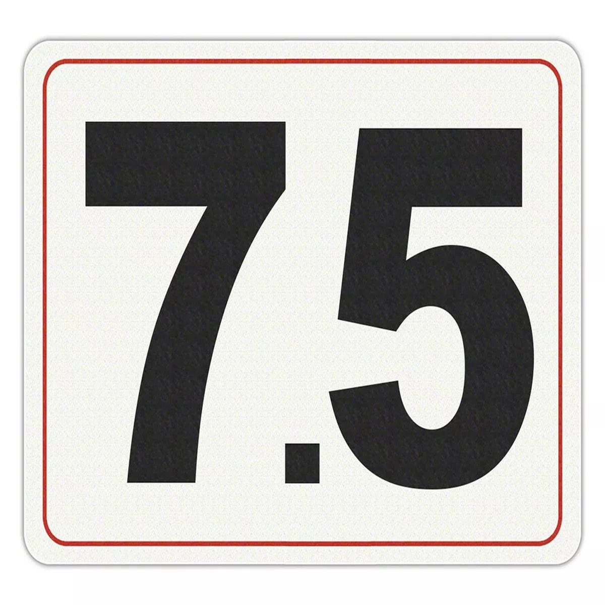 #7.5 – Adhesive Depth Marker – 8 Inch x 6 Inch with 4 Inch Lettering