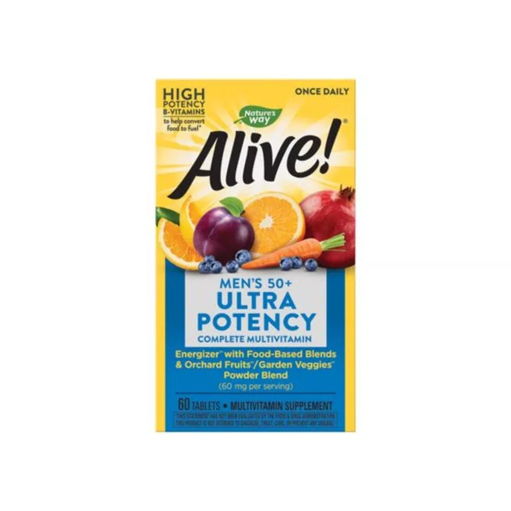 Alive! Once Daily Men's 50+ Multivitamin - Ultra Potency (60 Tablets)