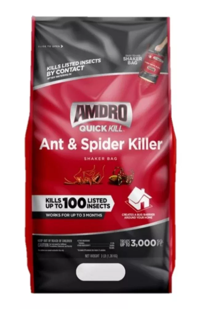 Amdro 100545849 Quick Kill Ant and Spider Killer Granules 3 lb. Shaker Bag