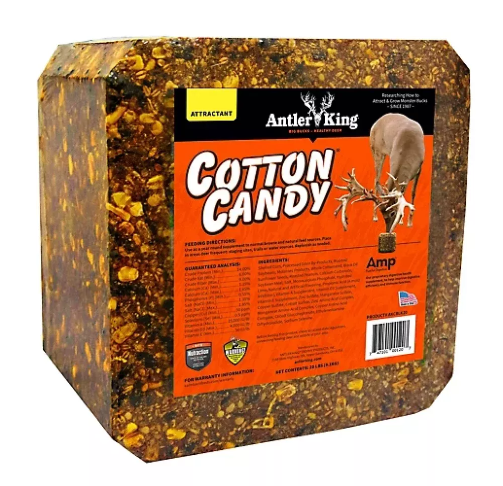 Antler King AKCBLK20 Year Round Deer Attractant Cotton Candy Block, 20 lb.