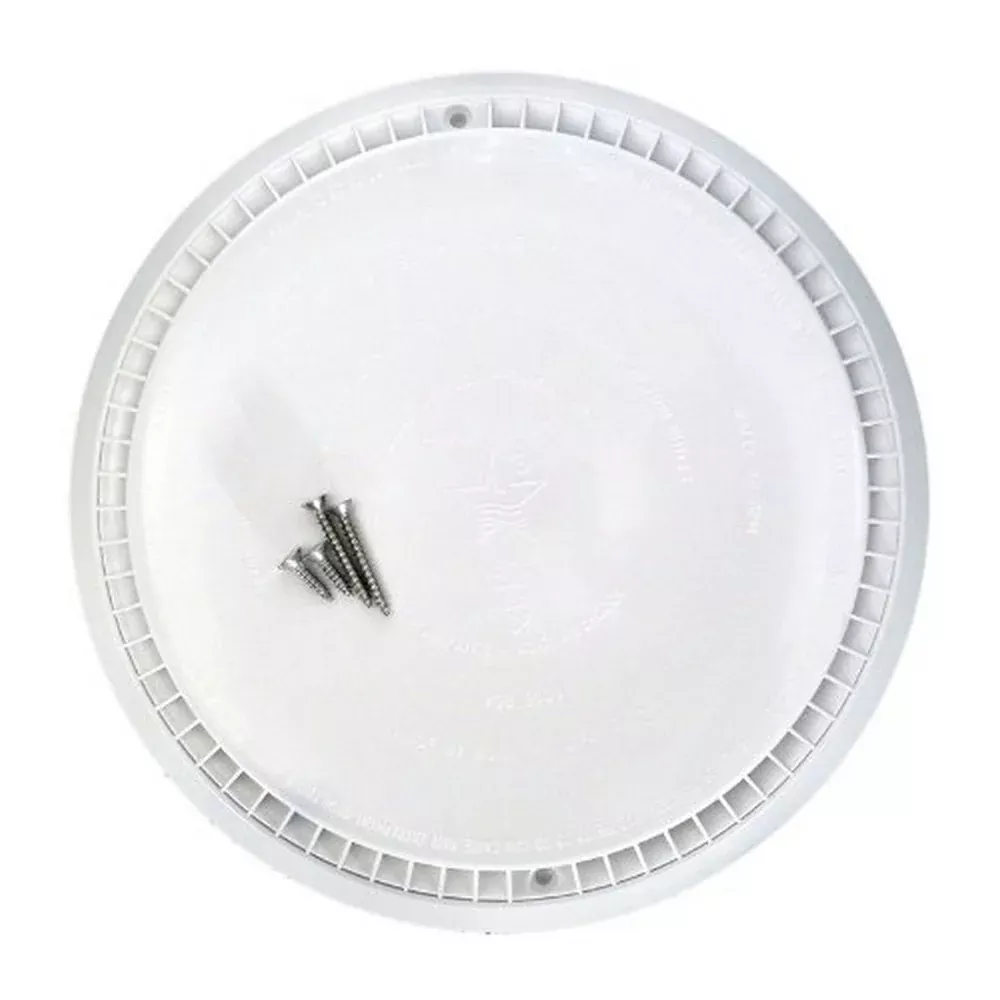 AquaStar 10AVR101 10" Anti-Entrap Suction Cover w/ Riser Ring & Mud Frame -White