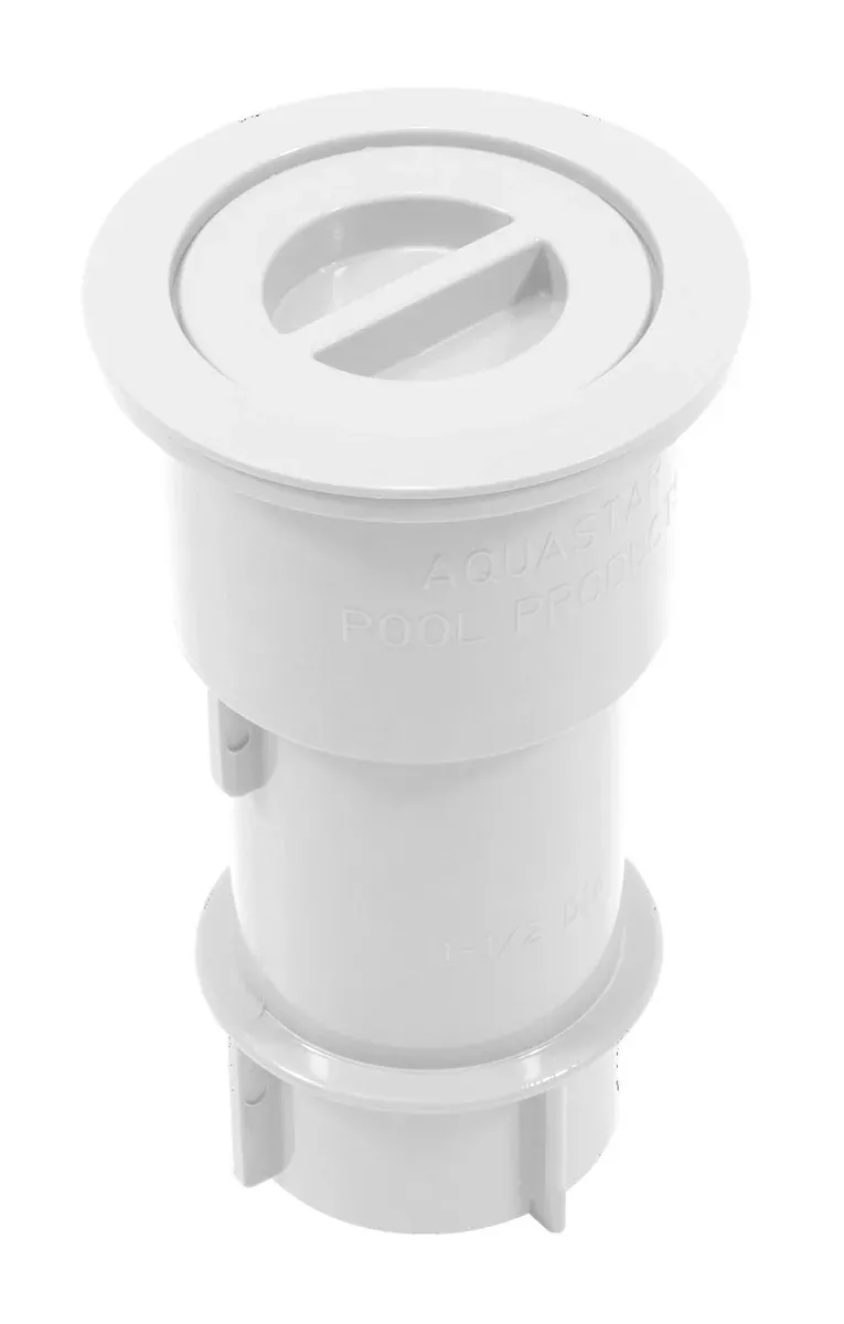 AquaStar SMUS101 5" Umbrella Stand w/ Sleeve andd center Cap- White