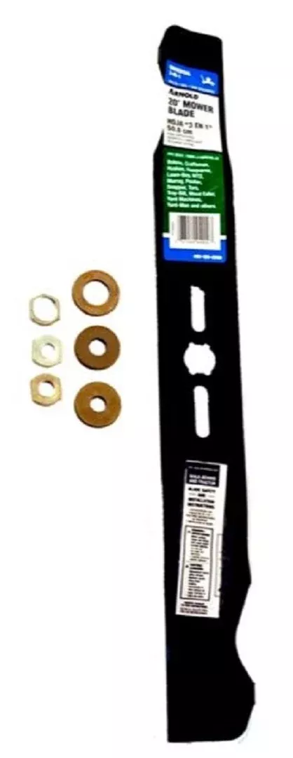 ArnoldReplacement Deck Universal 3-in-1 Lawn Mower Mulching Blade - 20 in.