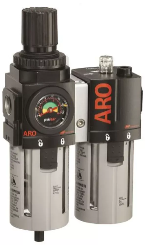 ARO C38341-600-VS 1/2 in. Filter, Regulator and Lubricator, 150 PSI