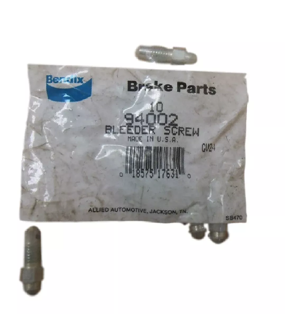 Bag of (10) Bendix 94002 Brake Bleeder Screw Hardware Kit