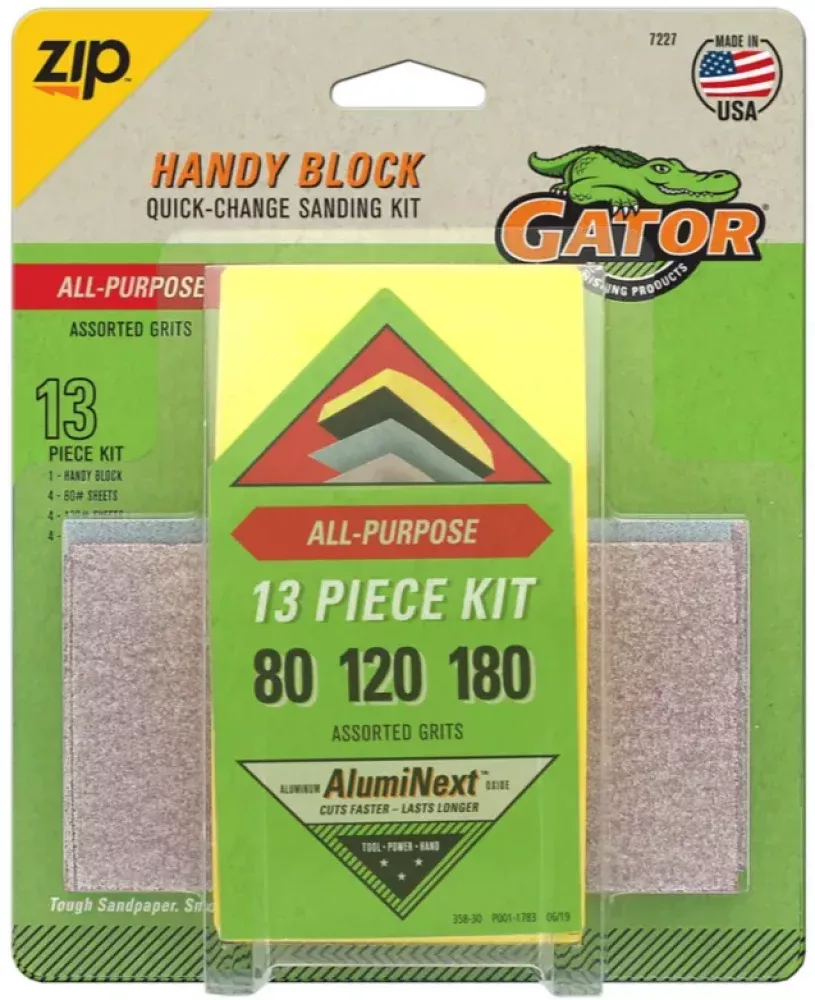 Big Gator Tools 7227 Gator Handy Block Quick-Change Sanding Kit