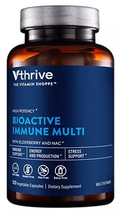 Bioactive Immune Multivitamin with Elderberry & NAC (120 Veggie Capsules)