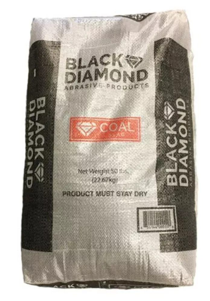 Black Diamond FTS245 Blend Coal Slag Medium Blasting Abrasives 50 lb.