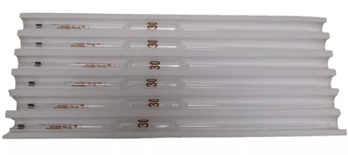 Box of (6) Kimble Chase 37004-30 - Volumetric Pipettes Class AColor-Coded