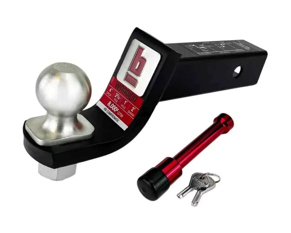 bROK WARRIOR 51041 Security Kit 4" Drop 2" Ball 2" Shank 8000LB Capacity