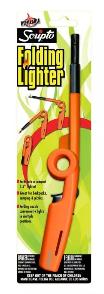 Calico BGM7R-1/6 Scripto Multi-Purpose Folding Utility Lighter Refillable for Camping