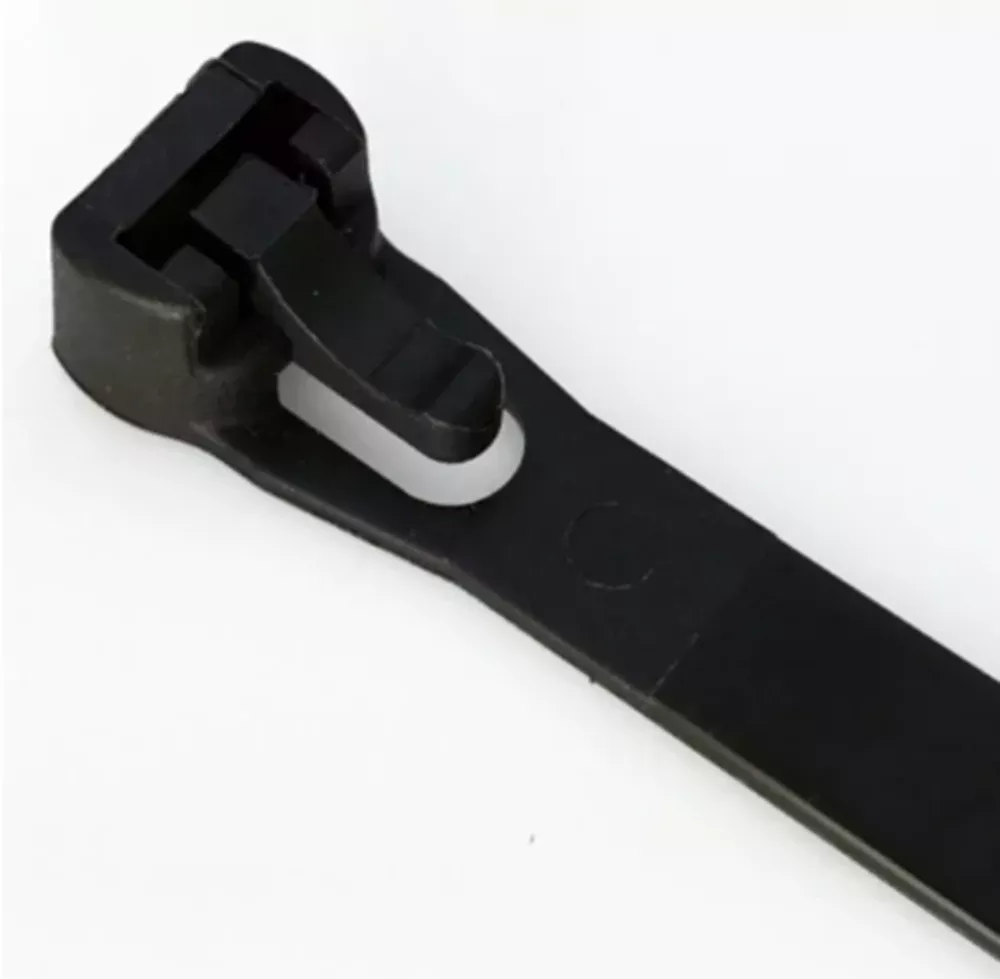 Cambridge 200602 8 in. Releasable UV-Resistant Cable Ties, Black, 20-Pack