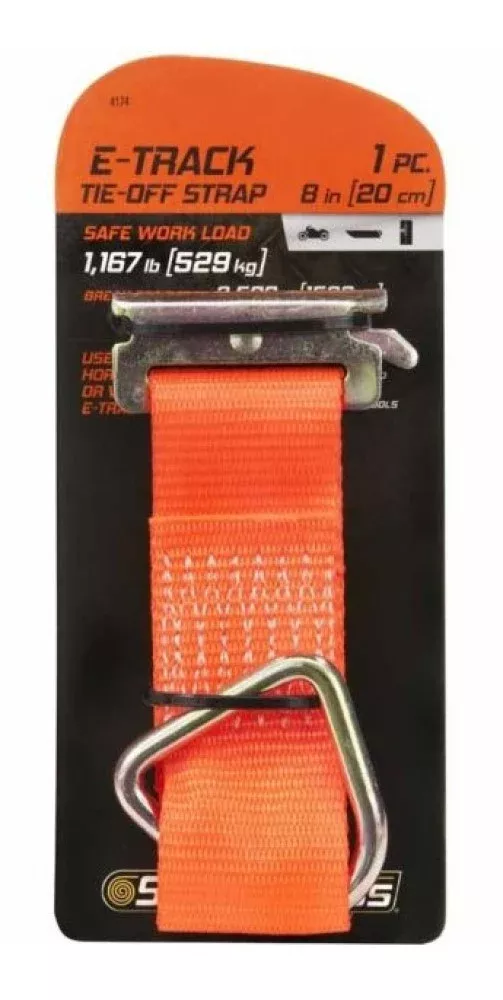 CargoSmart Rope Ring X-Track/E-Track Tie Down Strap Orange 2 in. x 6 in. 2000 lb.