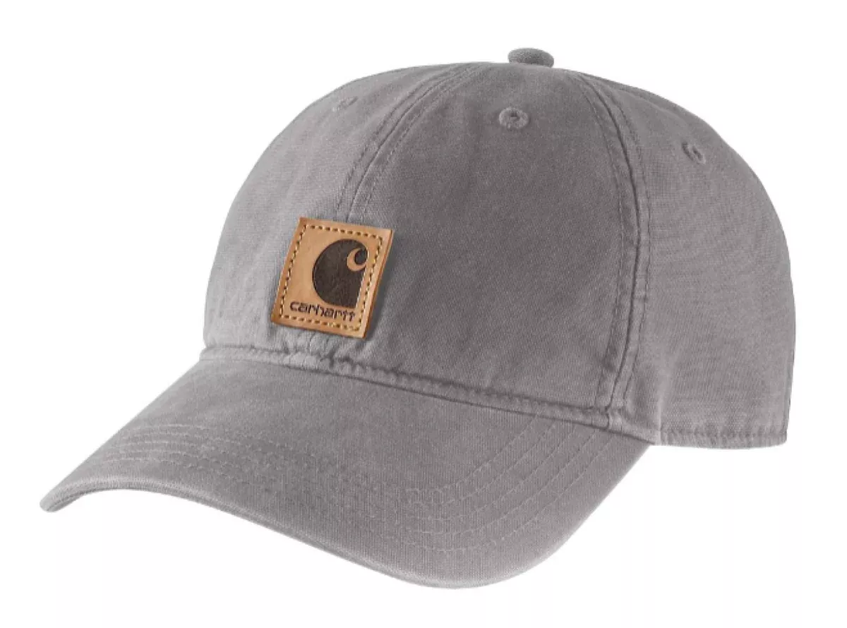 Carhartt Men's Solid Odessa Cotton Canvas Baseball Cap- Asphalt/One Size