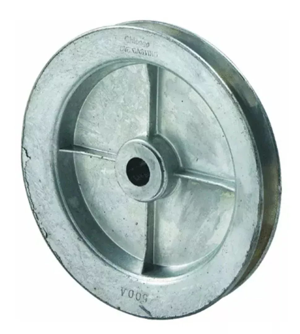 Chicago Die Casting 3-1/2" OD x 1/2" Bore Standard V-Type Belt Pulley, No Keyway