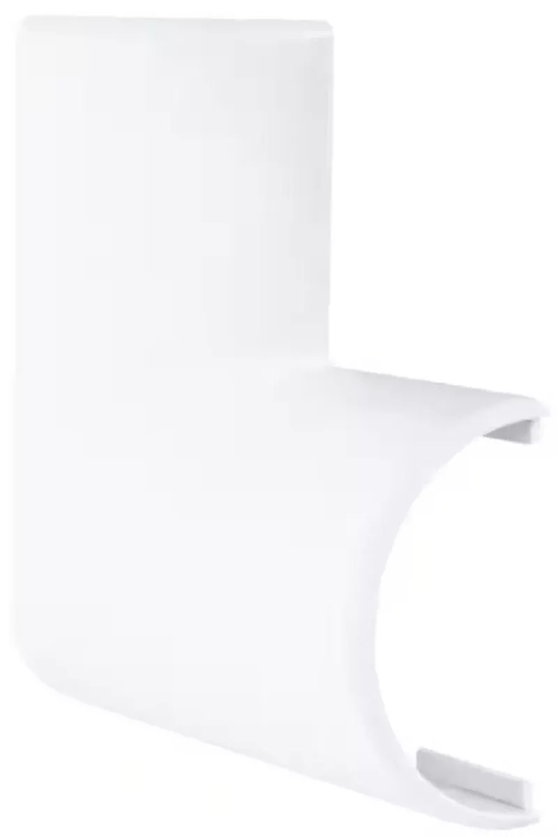 Commercial Electric A58W 1/2 Round Channel Flat 90-Degree Elbow