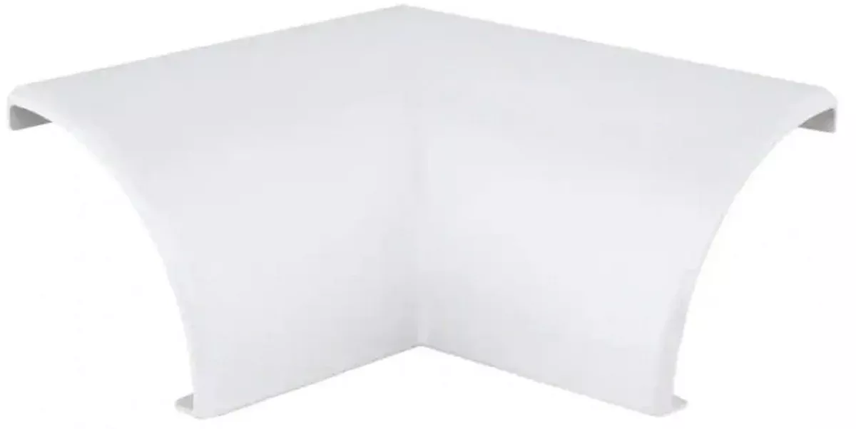 Commercial Electric A63W 1/4 Round Channel Inside 90-Degree Elbow