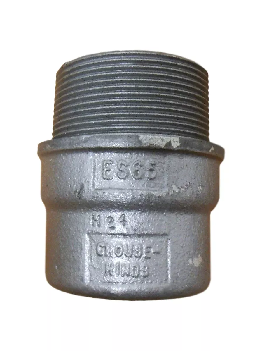 Cooper Crouse-Hinds ES65 Sealing Hub 1-1/2" F x 2" M Conduit Fitting