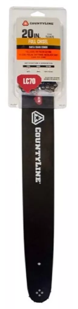 CountyLine 18 in. Chainsaw Guide Bar and Full Chisel Chain Combo- 66 Drive Link