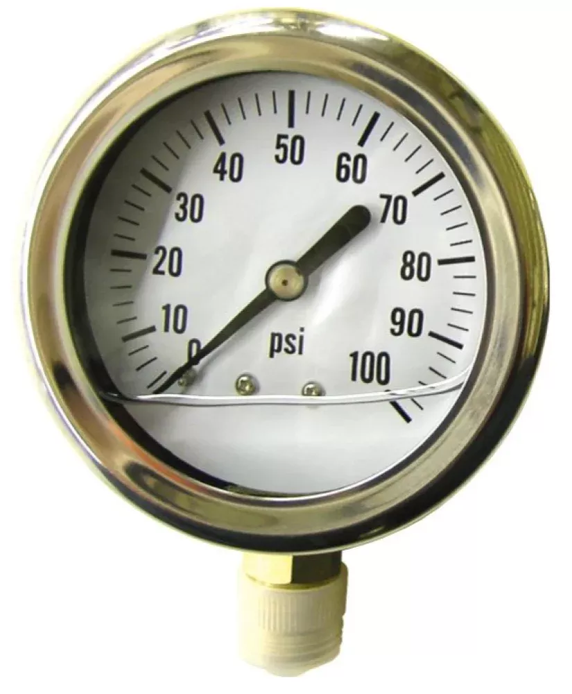 CountyLine LG 100 1PK 100 PSI Liquid Pressure Gauge