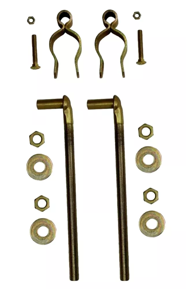 CountyLine S161009TS Gate Hinge Kit fits Round Tube Gates 2 in.