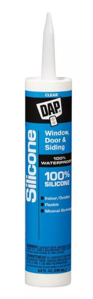 Dap 8641 9.8 oz. Window and Door Silicone, Clear
