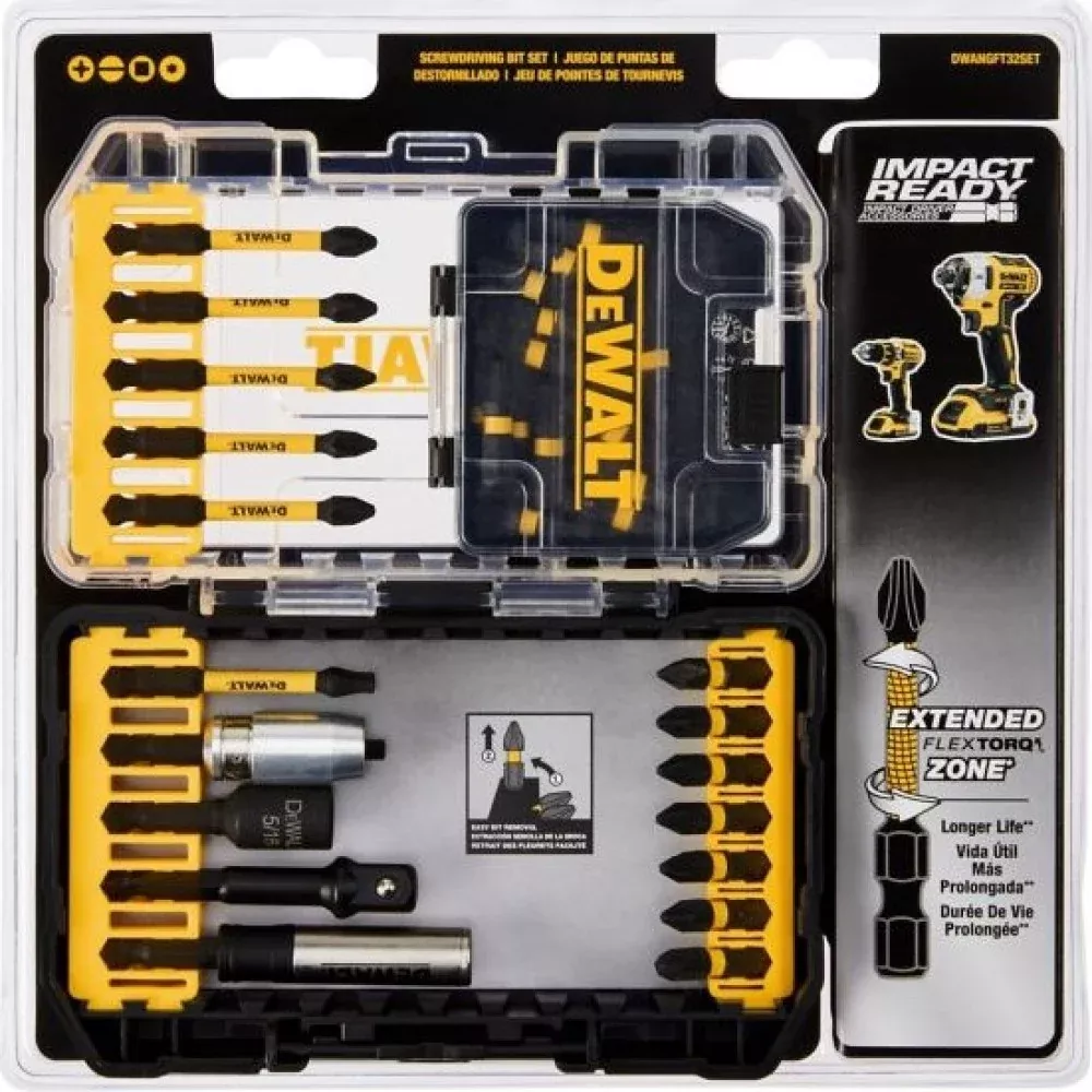 DeWALT DWANGFT32SET - 32 pc. ft. Impact & Drill / Driver Bit Set DWANGFT32SET