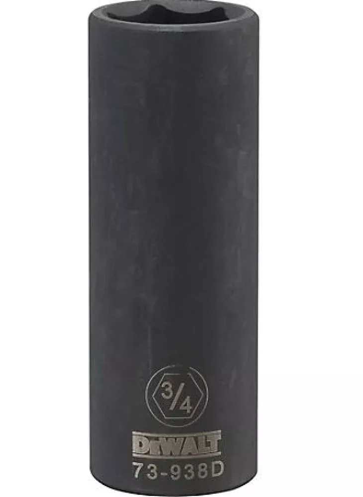 DeWALT DWMT73938OSP 1/2" Drive 3/4" 6 Point Deep SAE Impact Socket Black Oxide