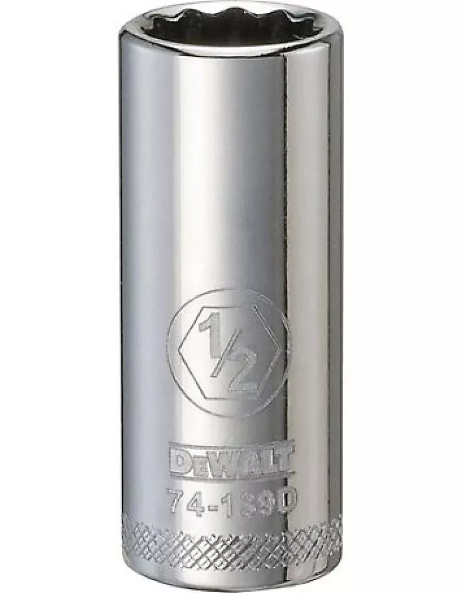 DeWALT DWMT74139OSP 12-Point Chrome SAE Deep Socket 3/8 in. Drive 1/2 in. Length