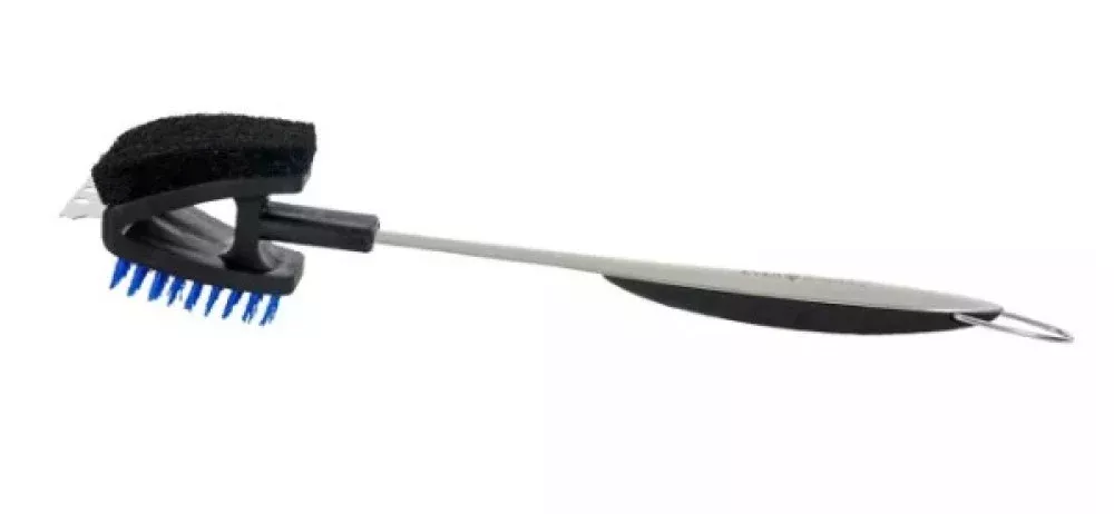 Even Embers ACC4001AS Combo Grill Brush with Scraper for Grill Cleaning