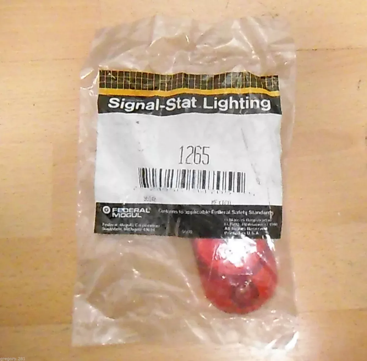 Federal Mogul Signal Stat Lighting 1265 Red Light95325 95340
