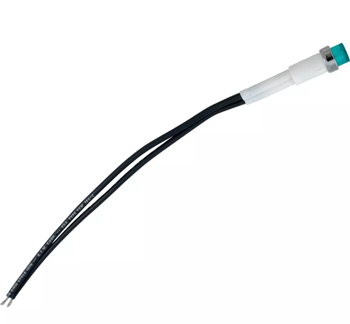 Generic 47-555-1260 Indicator Light 115v 1/4 Hole Size Push Thru Green