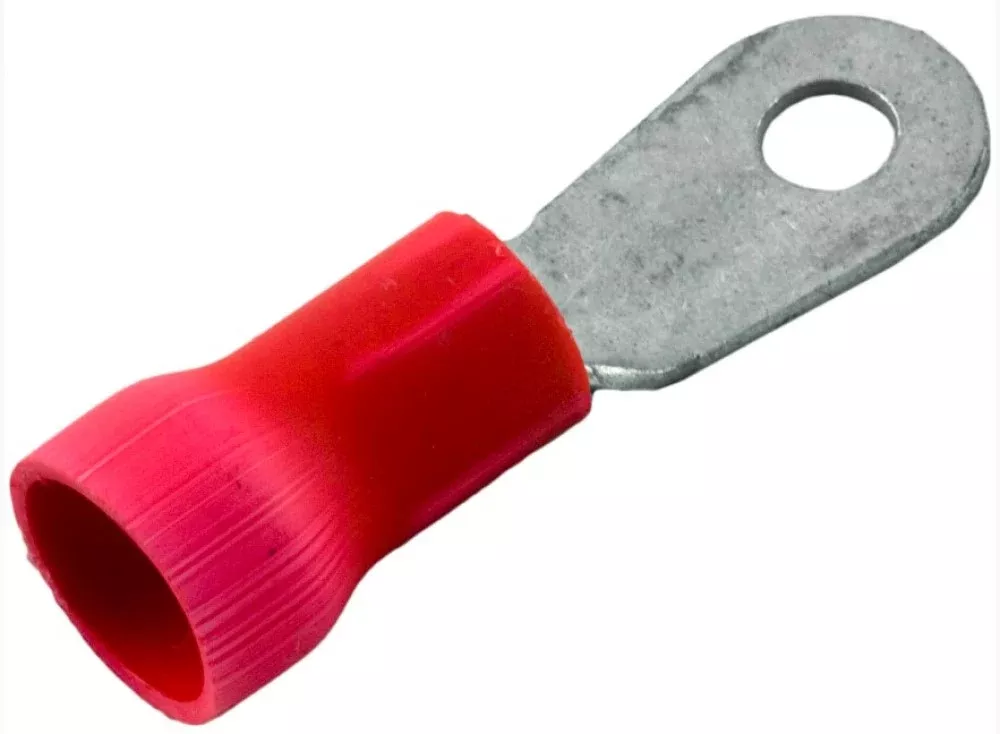 Generic 60-555-1726 Ring Terminal 8 AWG #10 Stud Red Quantity 25