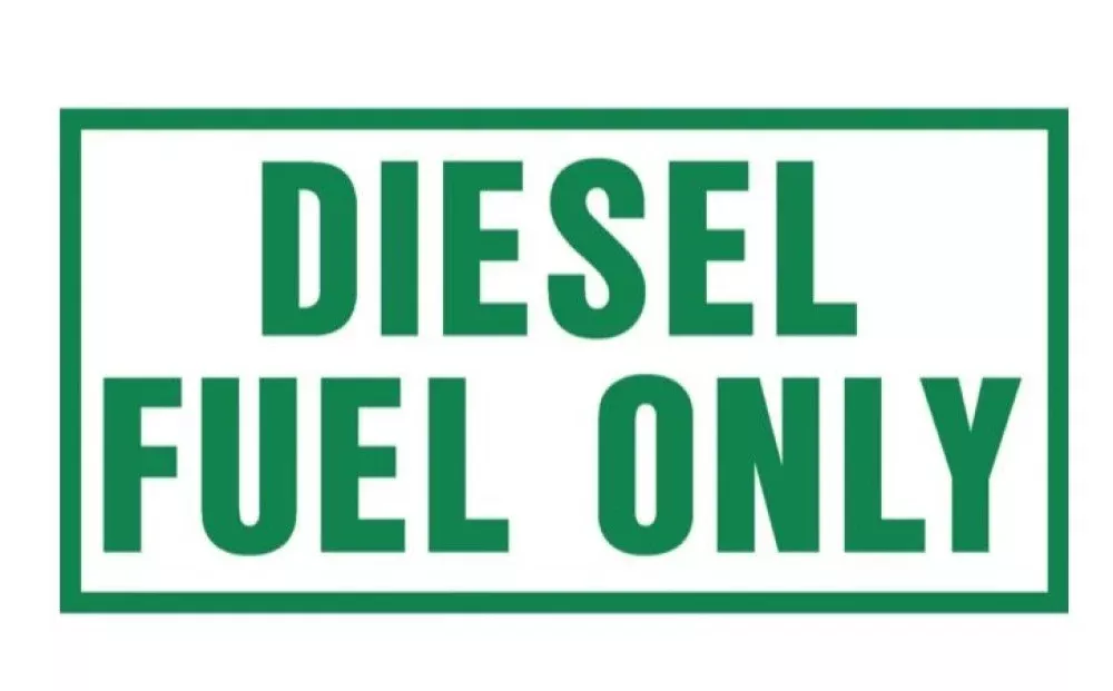 Generic 99435 Hazmat Diesel Fuel Only for Sticker Decal