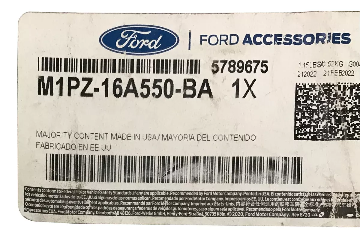 Genuine Ford M1PZ-16A550-BA Splash Guards Molded Black Rear Mud Flaps Protector