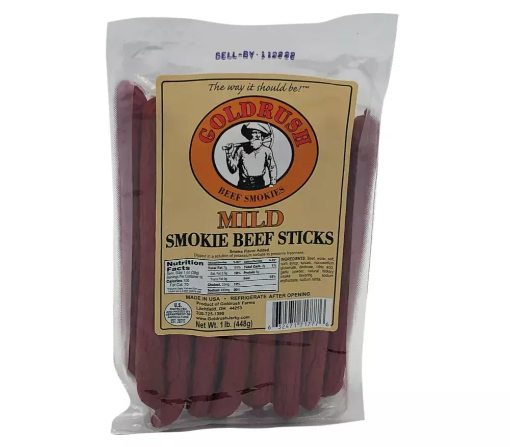 Goldrush Farms 71777 16 oz. 100% Mild Beef Sticks