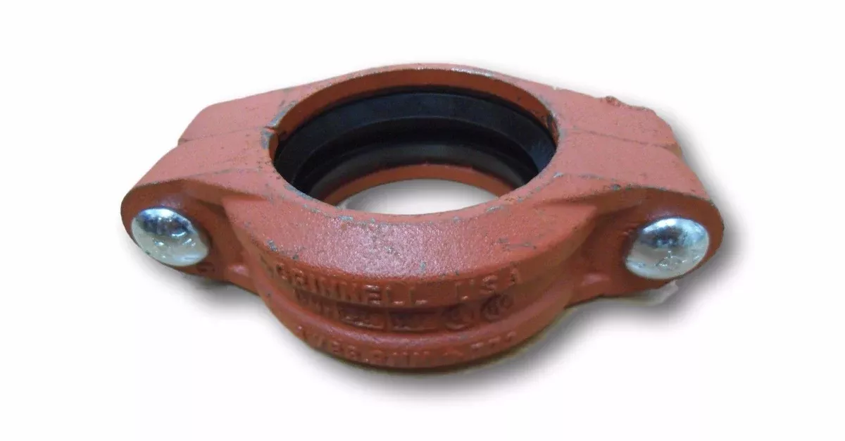 Grinnell 77230E3S 3" Model 772 Rigid Grooved Coupling, Painted, EPDM Gasket