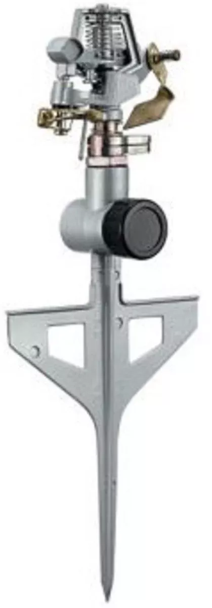 GroundWork GS8170Spike Base Zinc Pulsating Sprinkler 5541 sq ft Oscillating