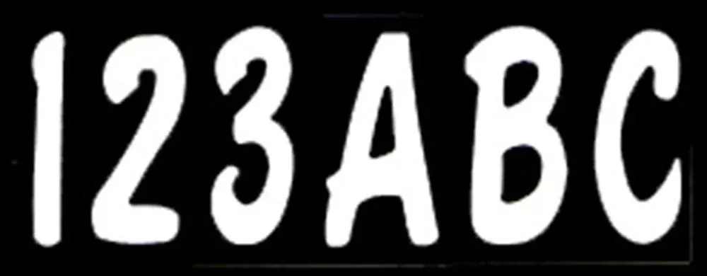 Hardline WHI200EC 3" Letter & Number Kit - Solid White