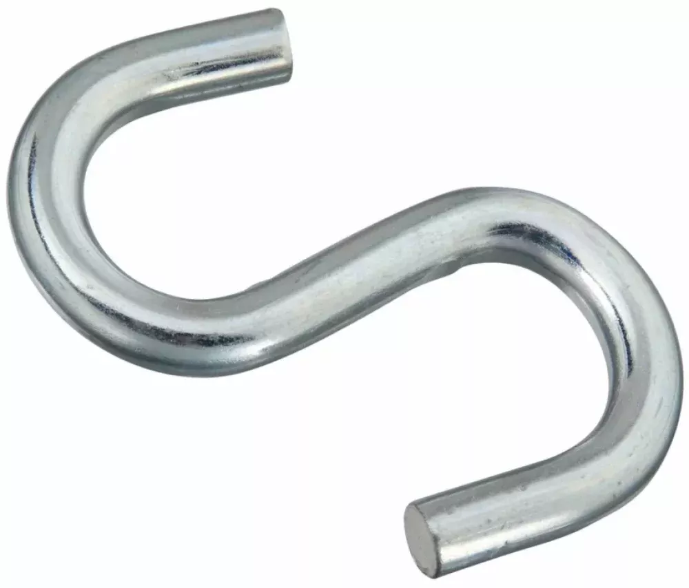 Hardware Essentials 322100 Open S-Hook, Zinc Plated