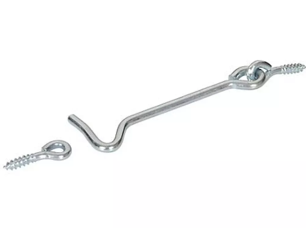Hardware Essentials 851481 Gate Hook & Eye Latch Zinc 2-Inch, 2 Pack