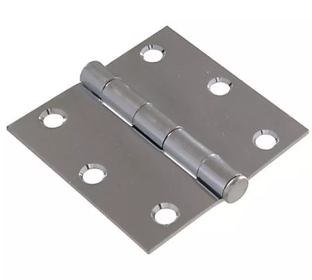 Hardware Essentials 851742 General Purpose Hinges Fixed Pin Zinc-Plated 3"