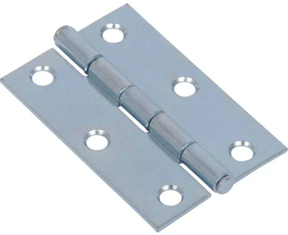 Hardware Essentials Cd-Light Narrow Hinge Fixed Pin 2.5In Zinc